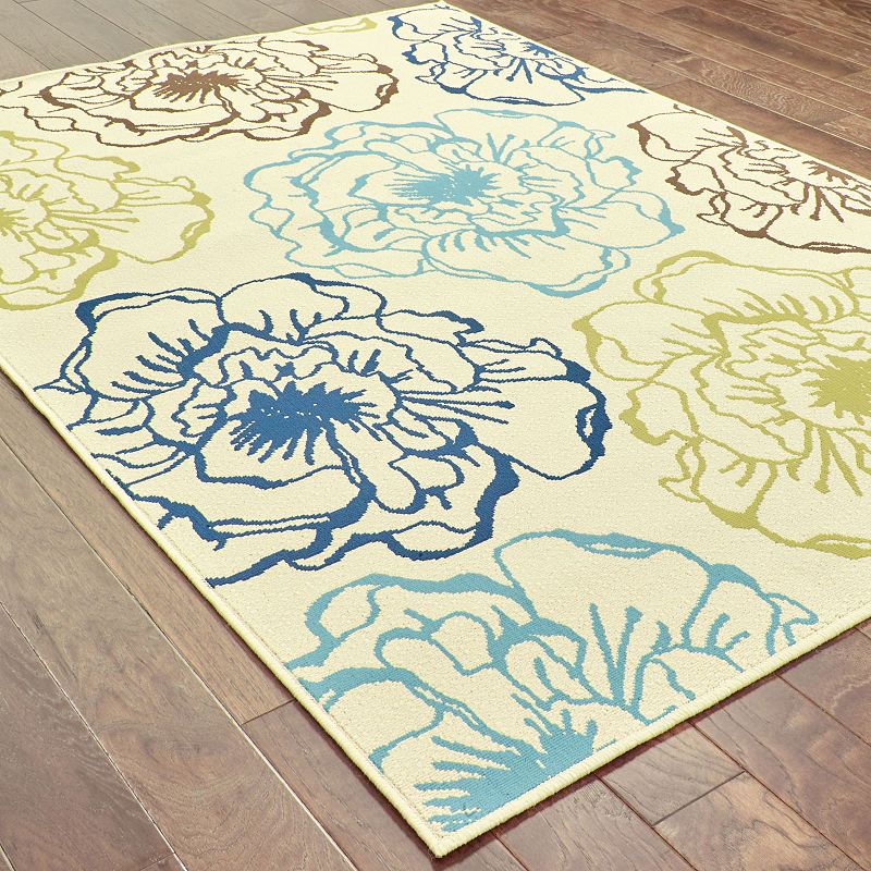 StyleHaven Cayman Floral Indoor Outdoor Rug