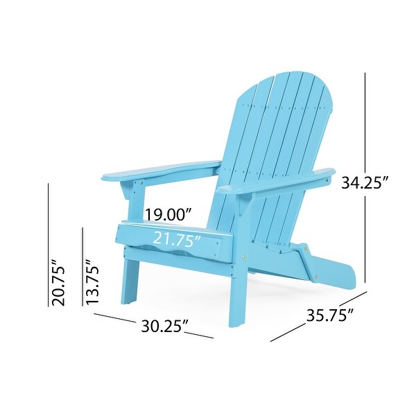 Hanlee Outdoor Rustic Acacia Wood Folding Adirondack Chair (Set of 2) by Christopher Knight Home