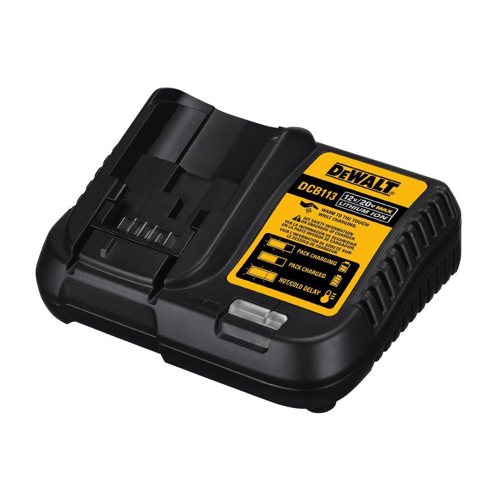 DW 20V MAX Compact Lithium-Ion 4.0Ah Battery Pack with 12V to 20V MAX Charger DCB240C