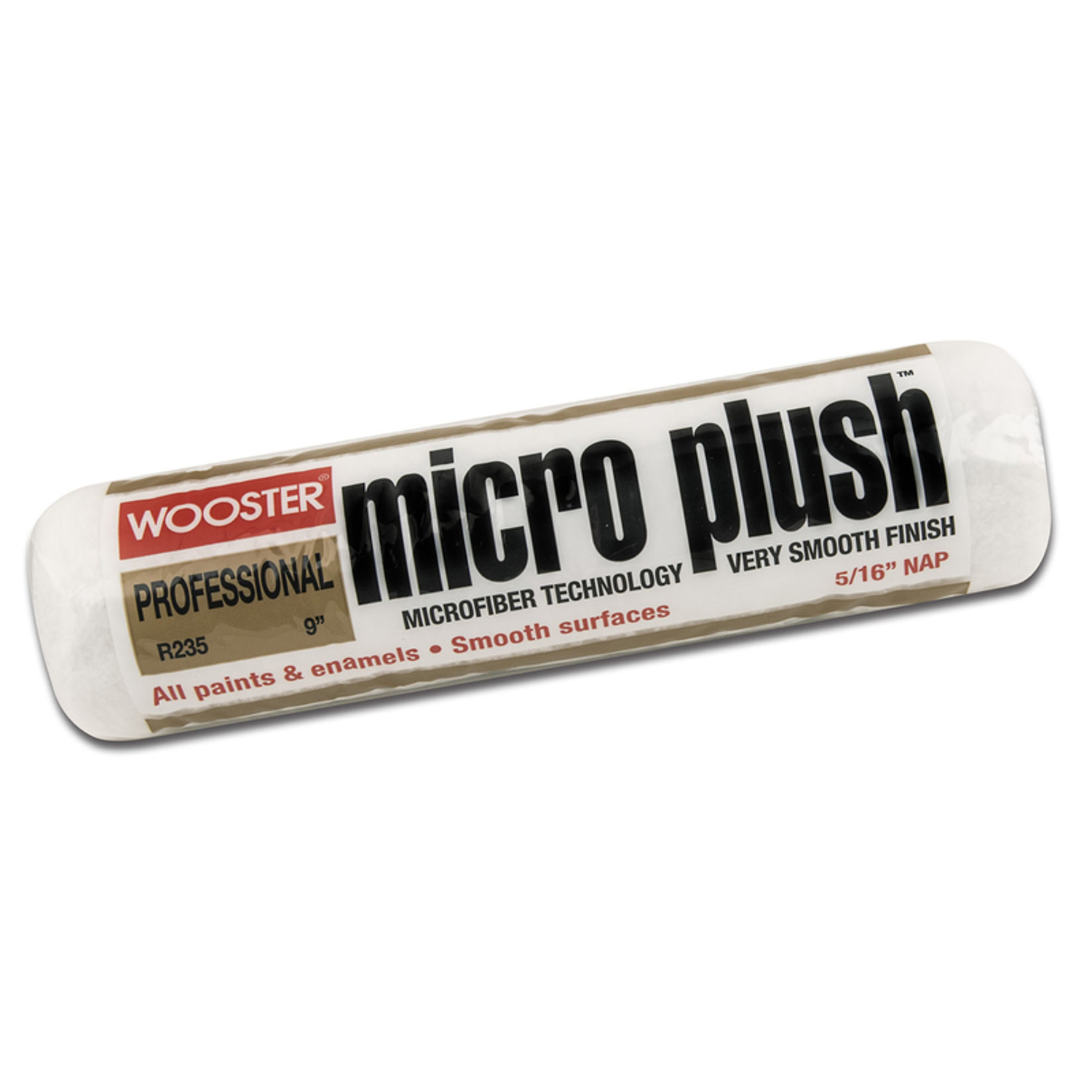 Wooster Micro Plush Microfiber 14 in. W X 5/16 in. Regular Paint Roller Cover 1 pk