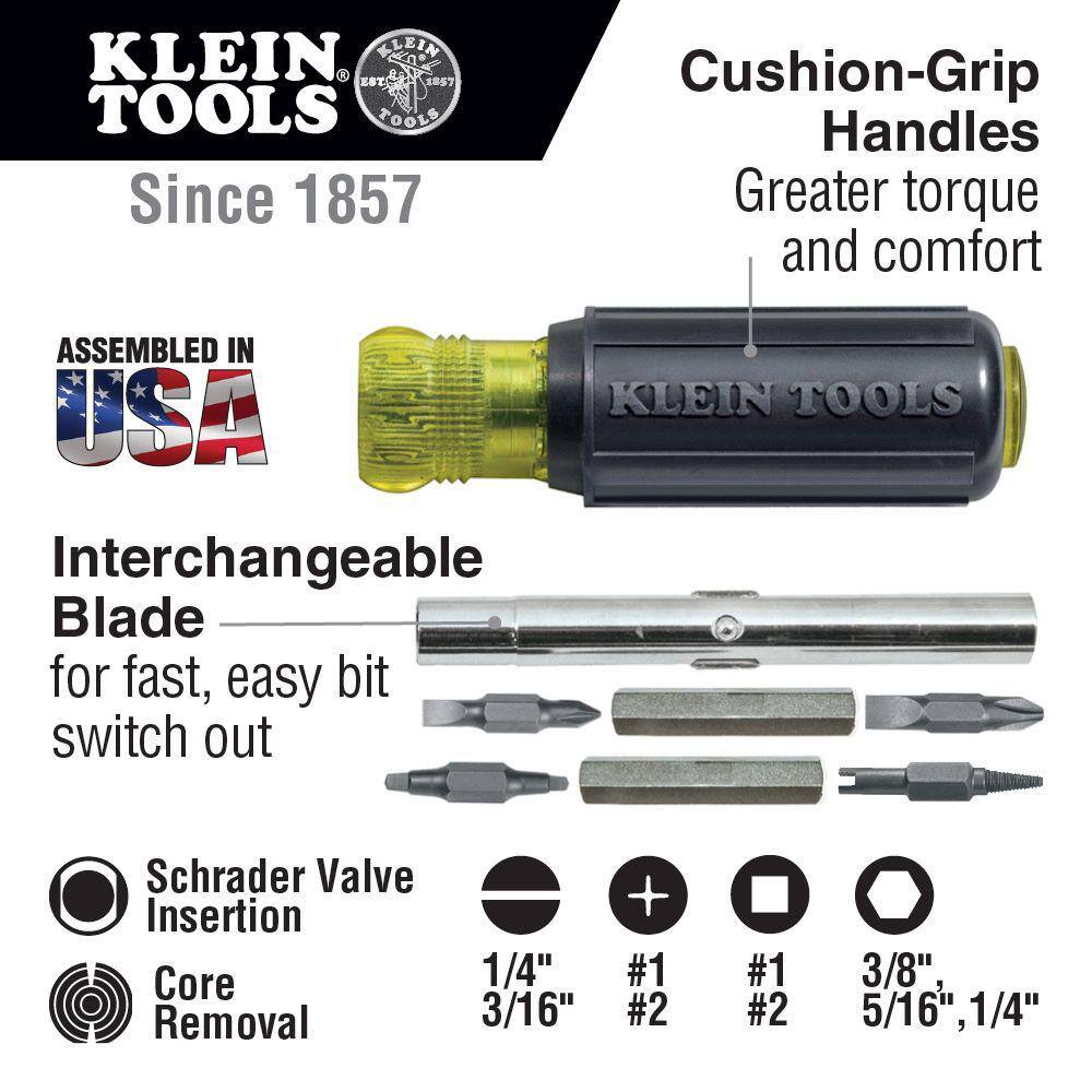 Klein Tools Schrader Driver Tool Set 2-Piece 80065