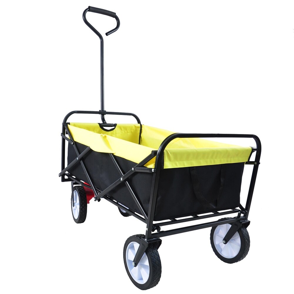 Outdoor Utility Folding Wagon Shopping Beach Cart