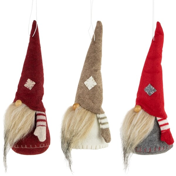 Bearded and Chubby Striped Arms Christmas Gnomes