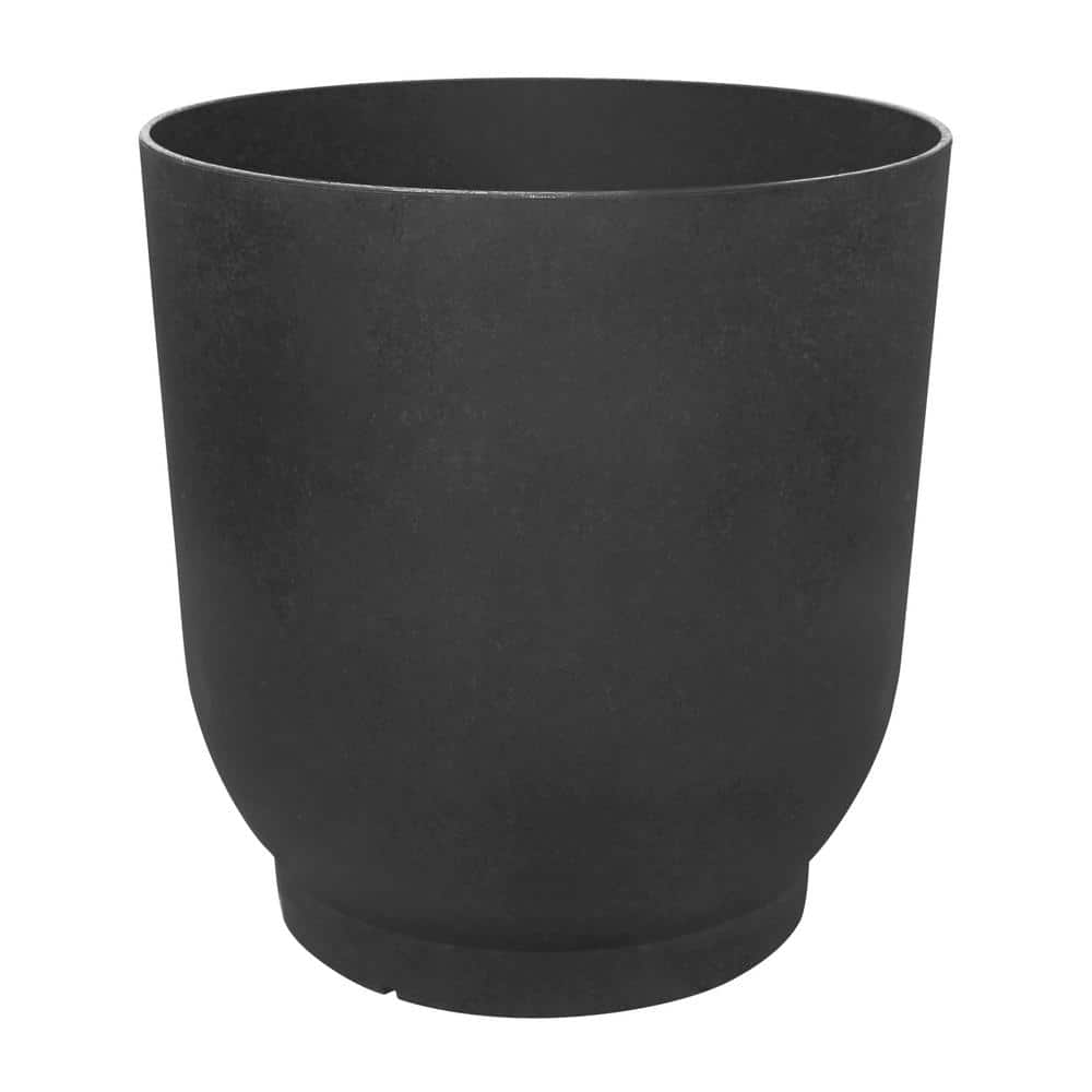 Tierra Verde 20 in. x 21 in. Slate Rubber Florencia Floor Planters with Water Reservoir MT5100591