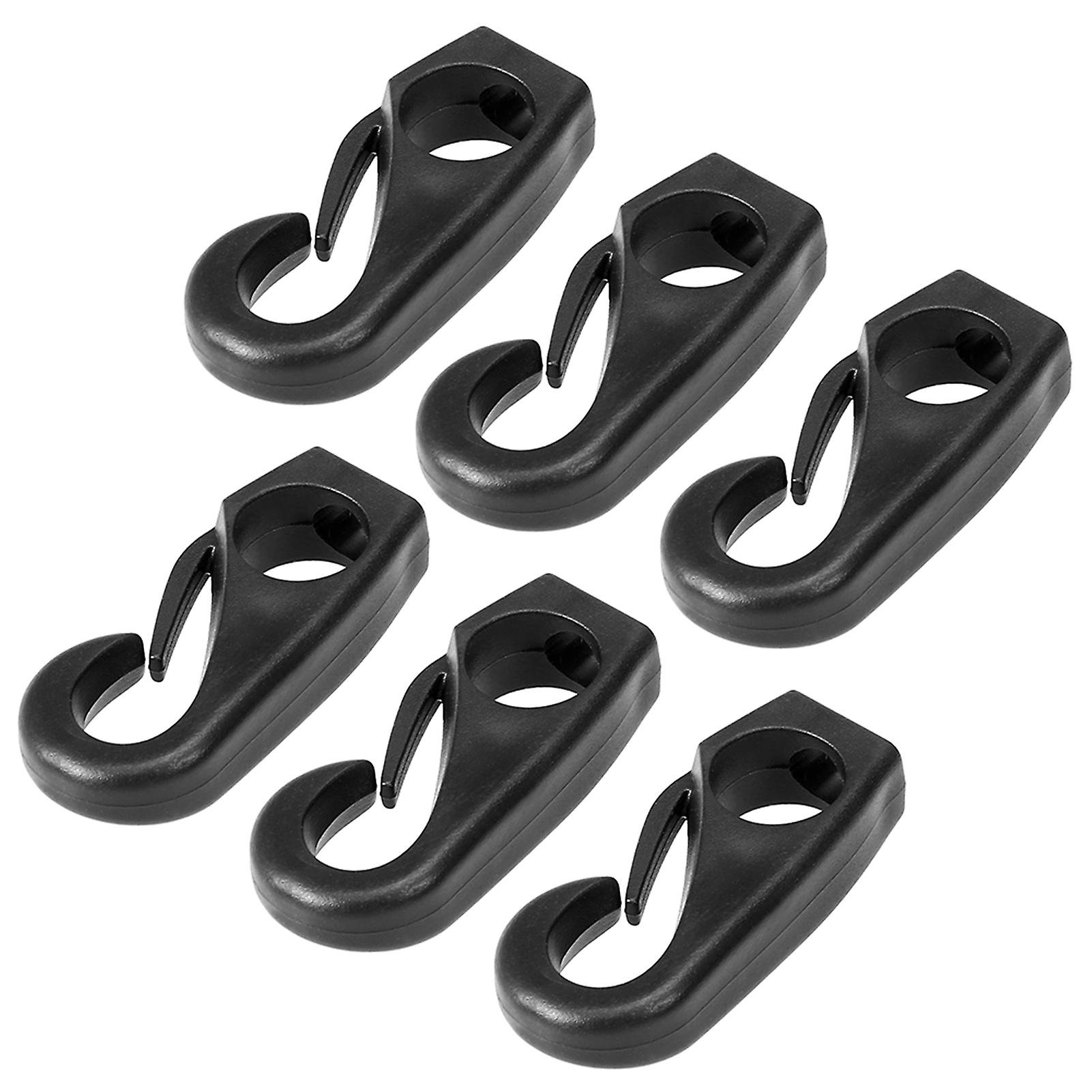 6pcs Kayak Bungee Cord Hooks Clips Lashing Hooks For Kayak Canoe Shock Cord Bungee Rope Line