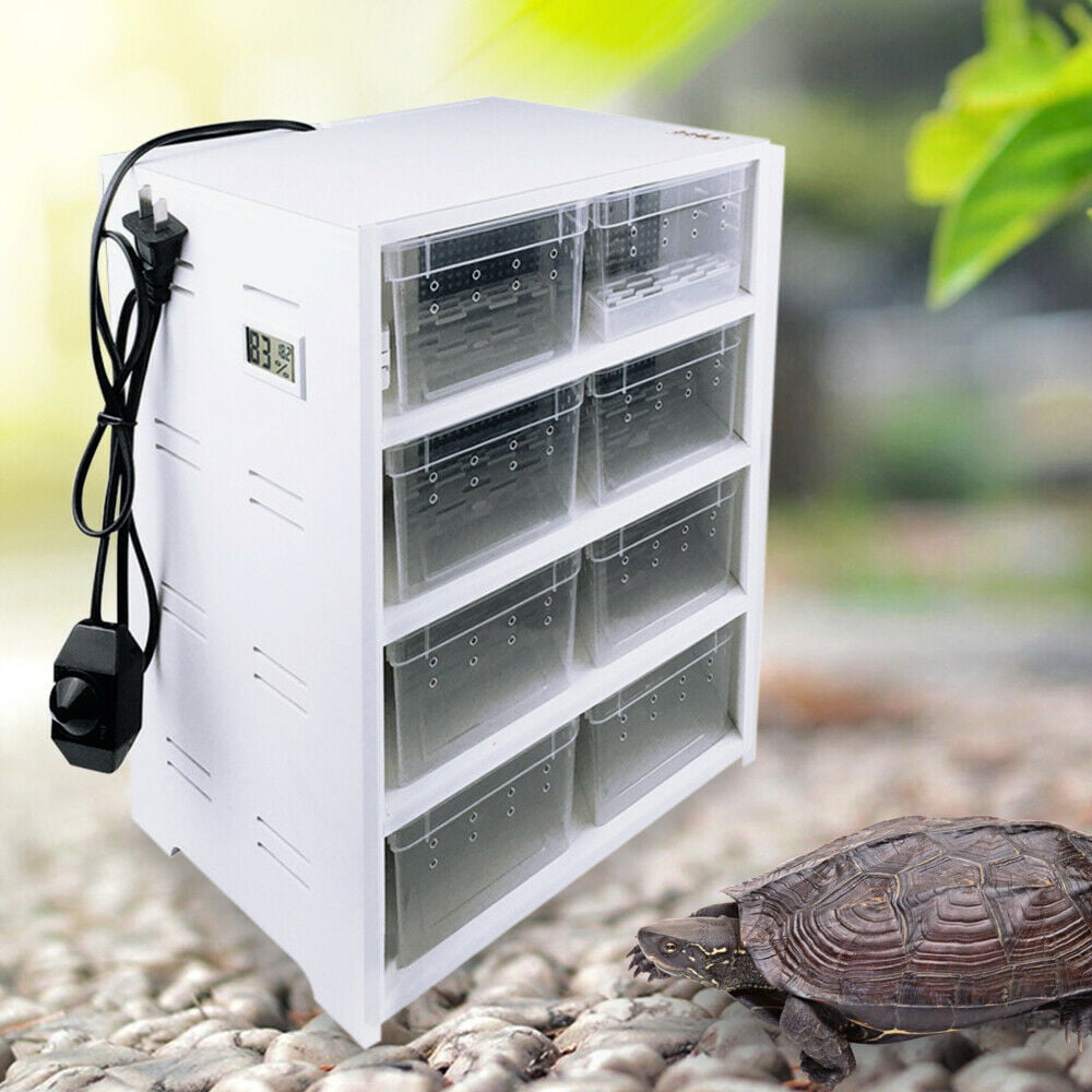 Oukaning 8 Grids Acrylic Reptile Enclosure Cage Lizard Frog Pet Cage Tank Breeding Box