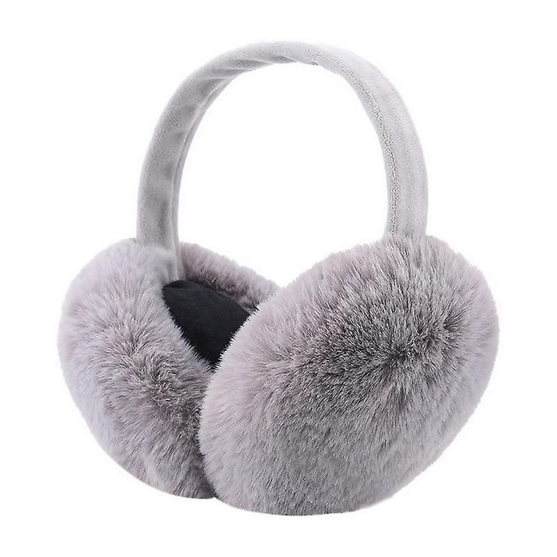 Winter Warm Earmuffs， Cute Plush Fur Headphones