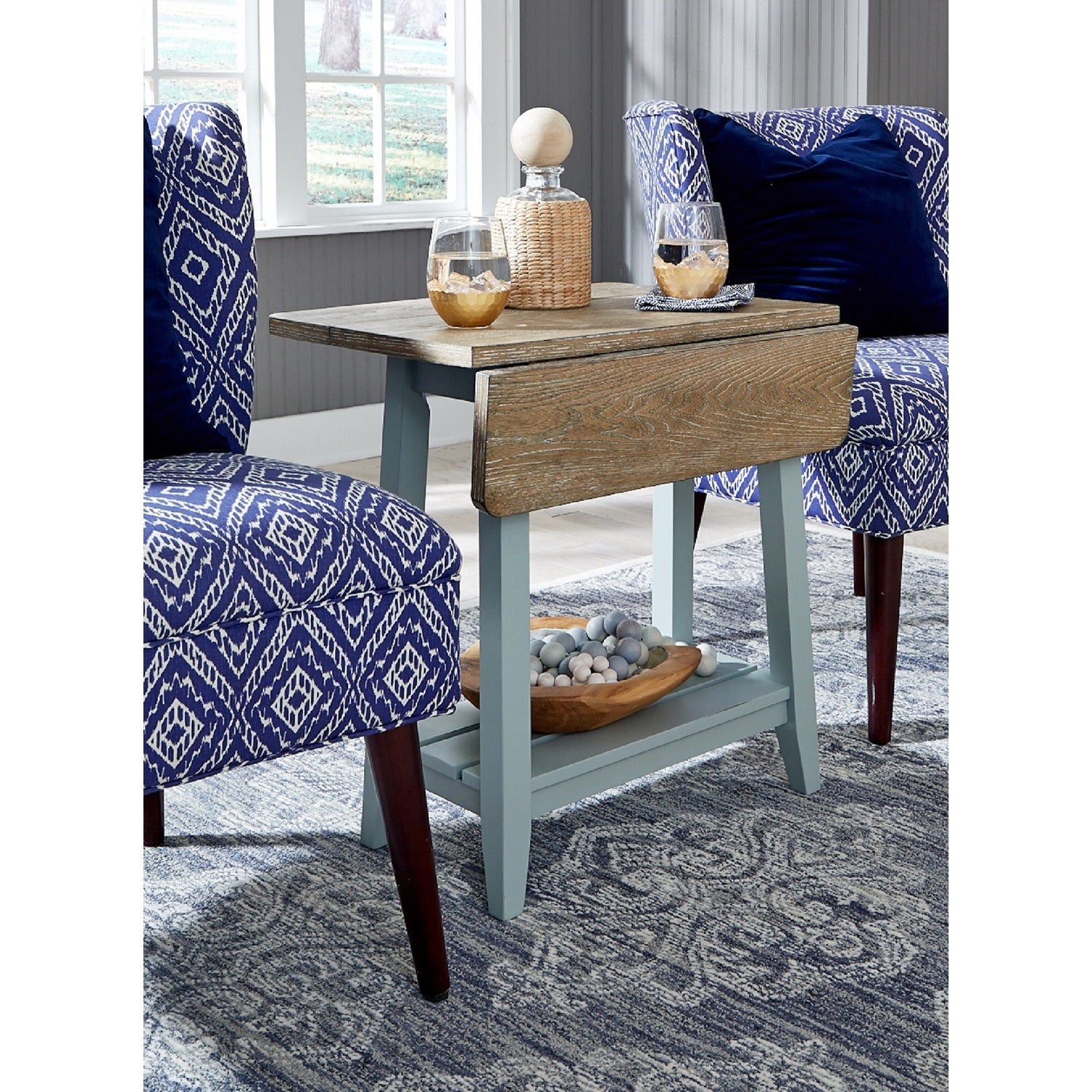 The Gray Barn Rectory Wood Drop Leaf End Table