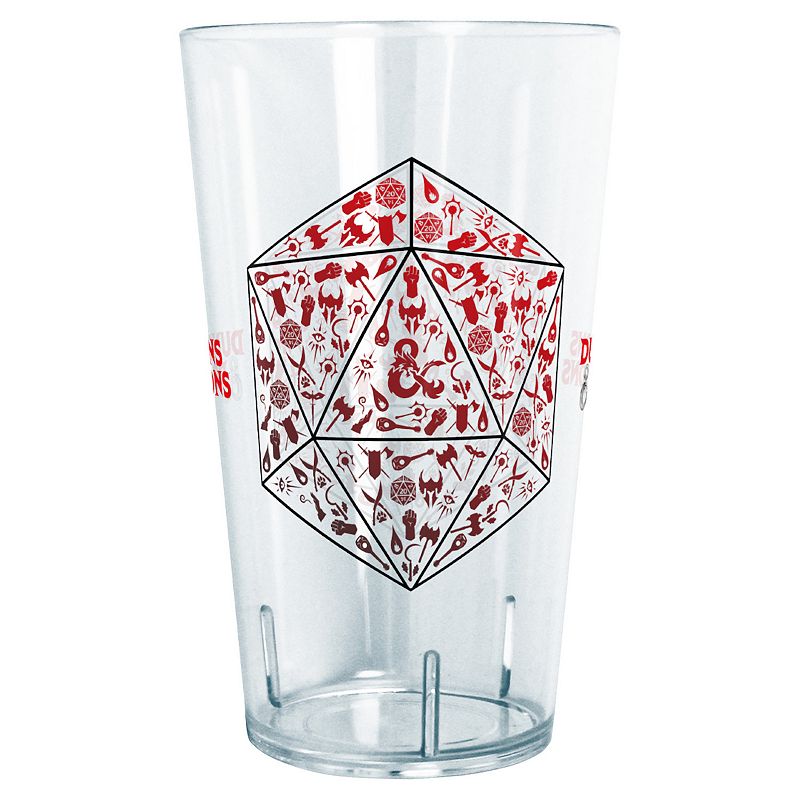 Dungeons and Dragons Elements Filled Dice 24-oz. Tritan Plastic Tumbler