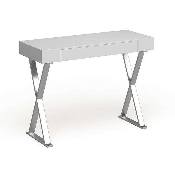 Durable Fiberboard Console Table， White