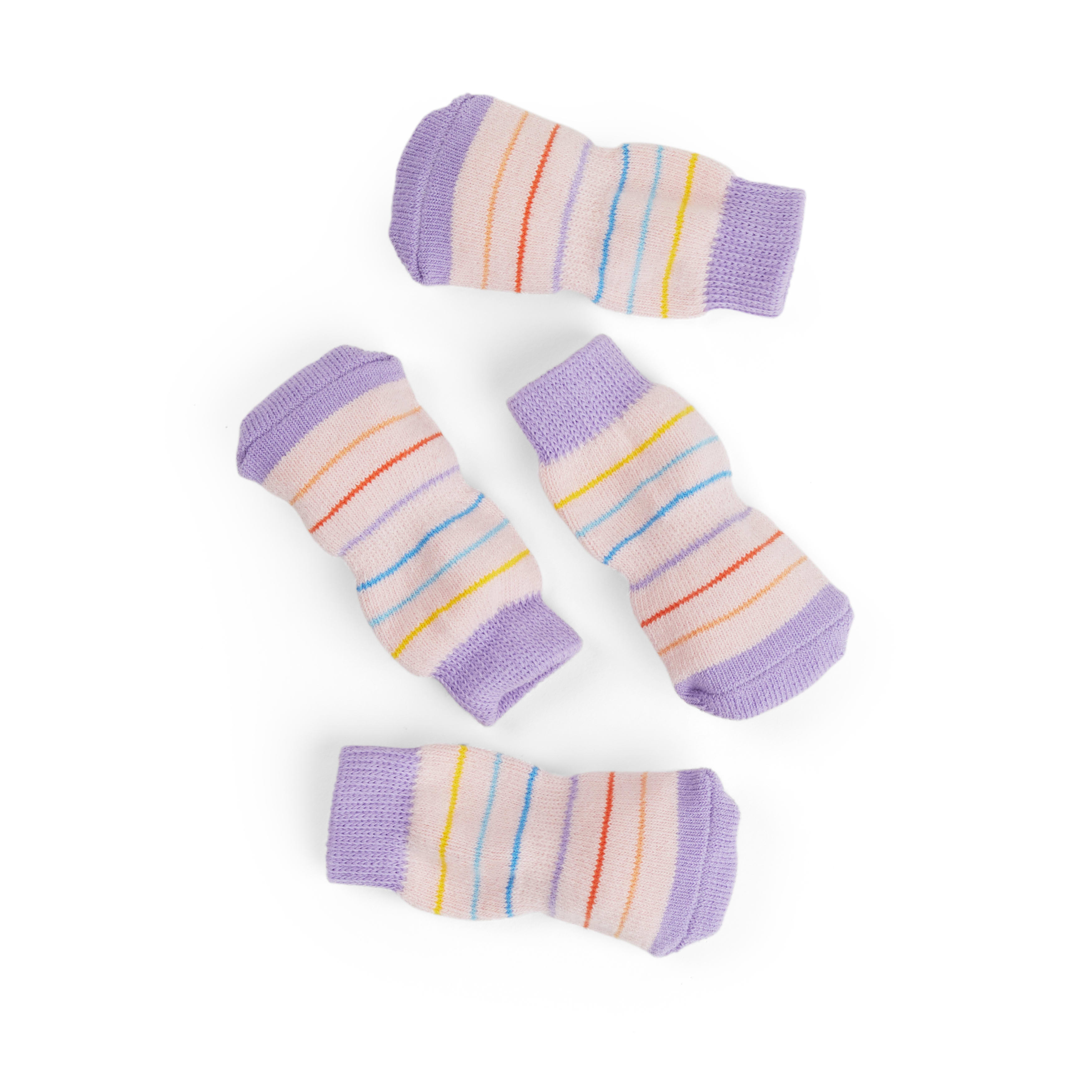 YOULY Butterfly Stripe Dog Sock， Small