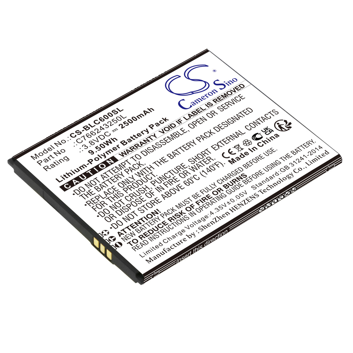 BLU C0090P C6 Mobile Phone Replacement Battery BatteryClerkcom Mobile Phone