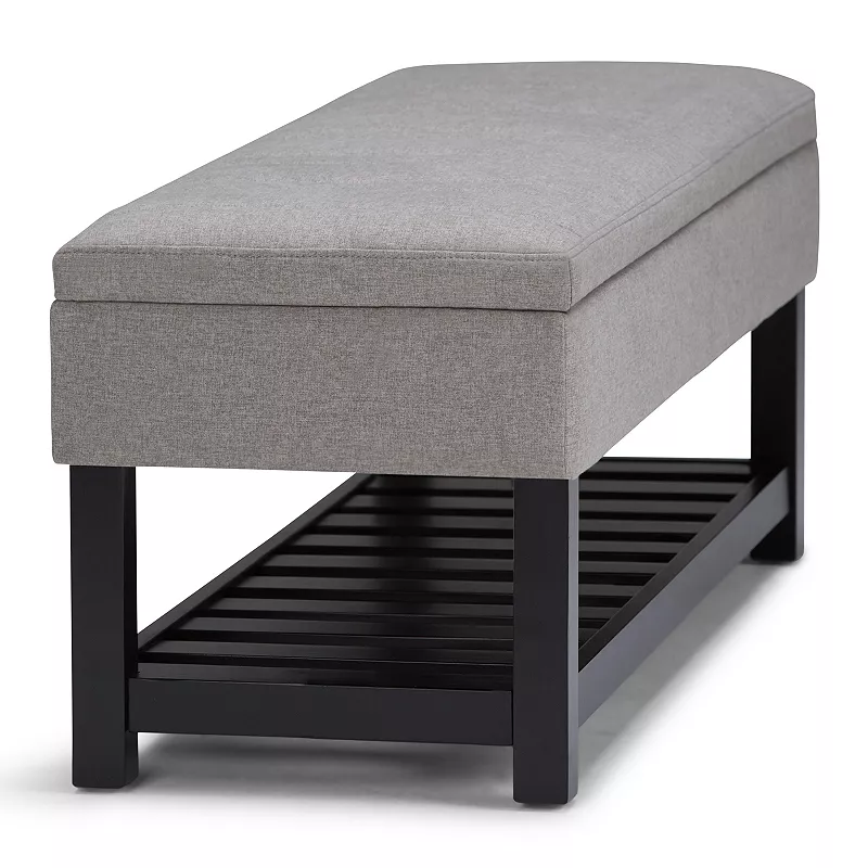 Simpli Home Memphis Storage Ottoman Bench