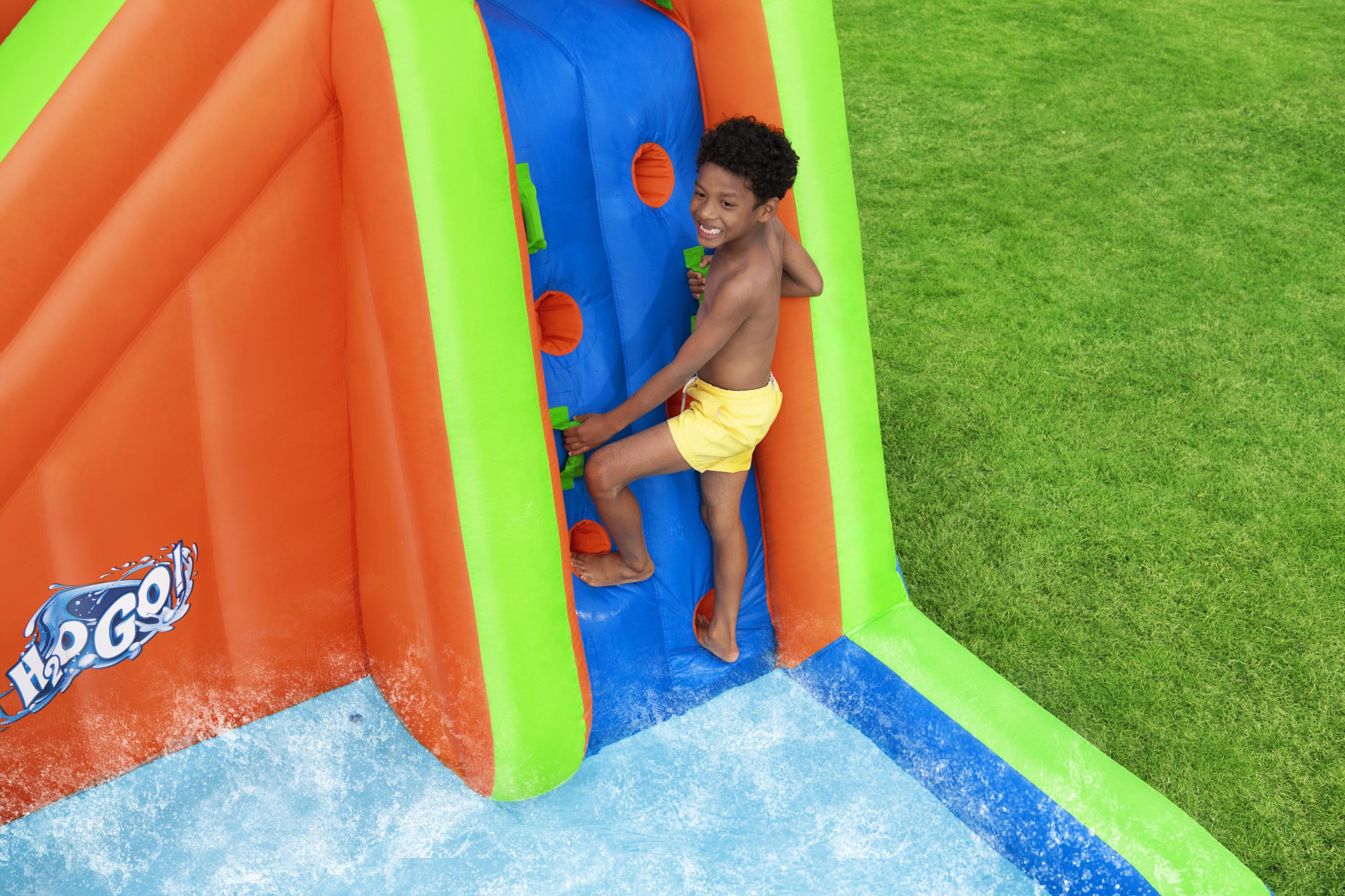 H2OGO! Turbo Splash Water Zone Inflatable Water Park, 12' 10" Long