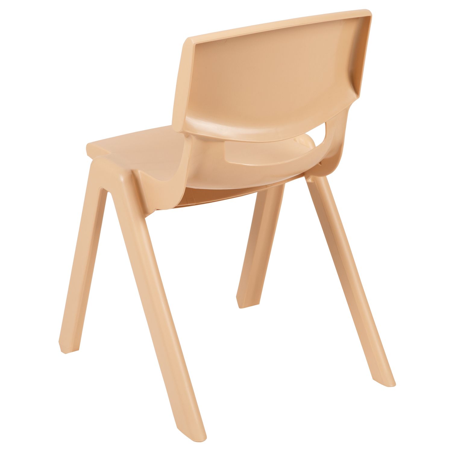 Emma and Oliver 5 Pack Plastic Stackable School Chair with 13.25 Seat Height