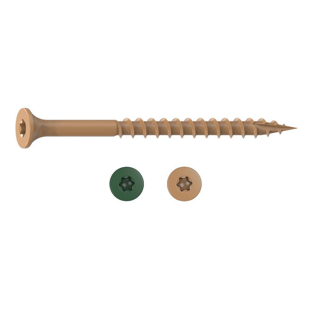 CAMO 2-12 in. #9 ProTech Tan Premium Star Drive Bugle-Head Deck Screws (100-Count) 0356150