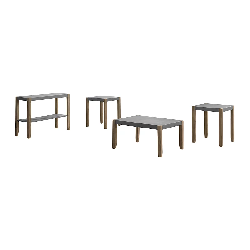 Alaterre Furniture Newport Living Room Table 4-piece Set