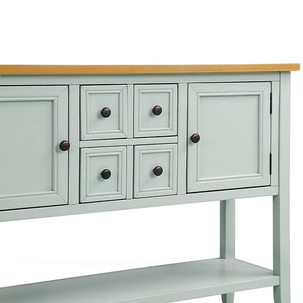 Modern Buffet Sideboard Console Table with Bottom Shelf