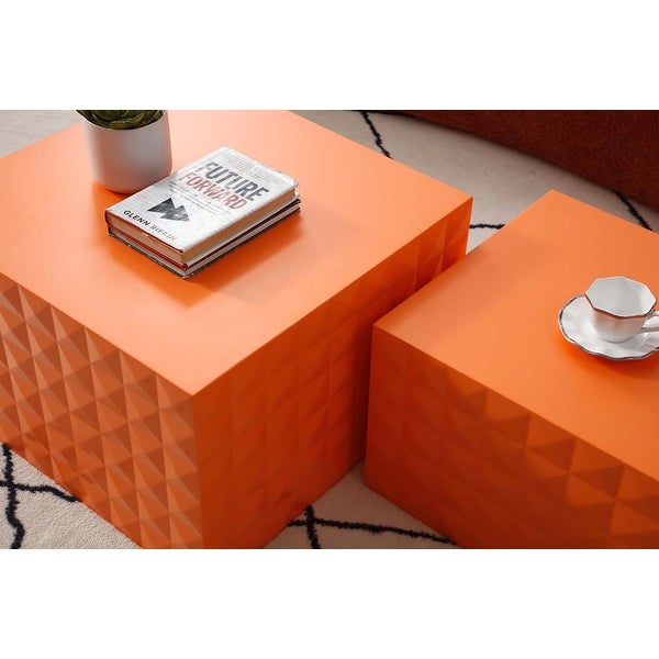 Square Coffee Table Set of 2 for Living Room/Leisure Area