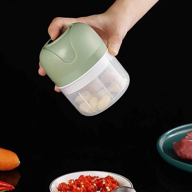 100/250ml Electric Mini USB Garlic Masher Wireless Garlic Grinder Press Mincer Vegetable Chili Meat Grinder Food Chopper Kitchen Tools