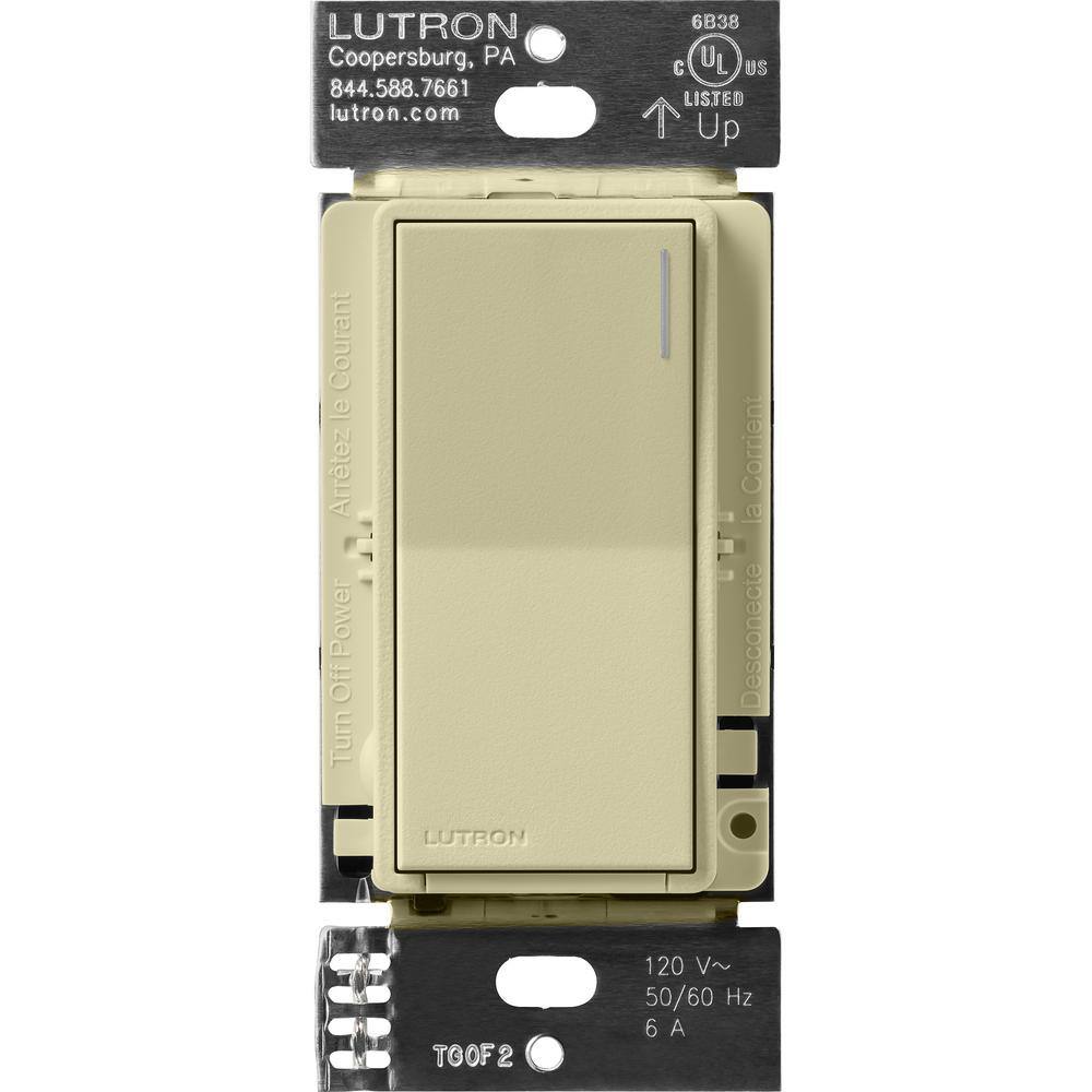 Lutron Sunnata Switch for 6A Lighting or 3A 110 HP Motor Single PoleMulti Location Sage (ST-6ANS-SA) ST-6ANS-SA