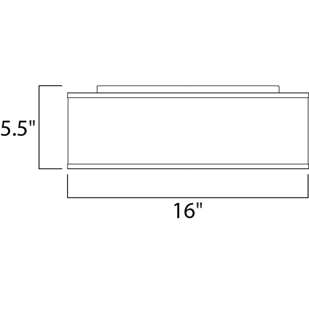 Maxim Lighting Prime 16 in. Oatmeal Flush Mount with Integrated LED 10220OM