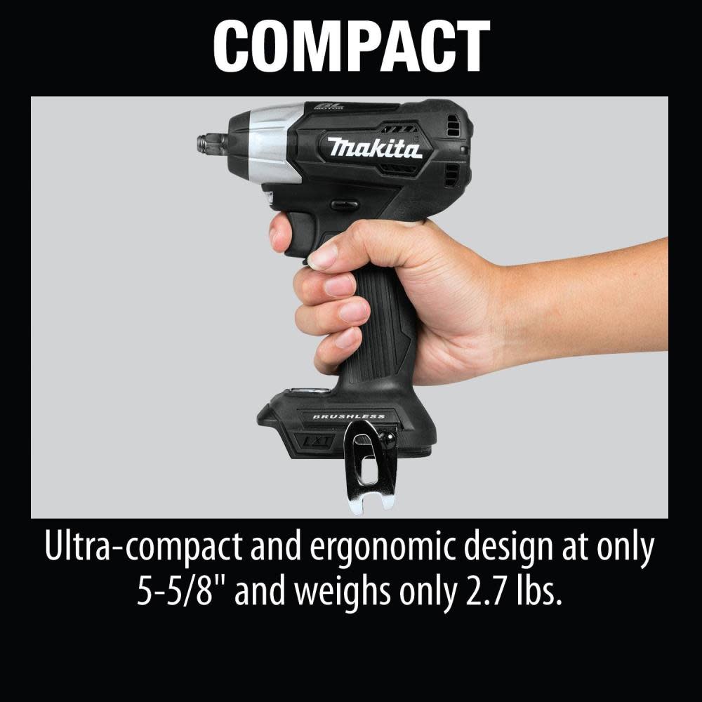 18V LXT® Lithium-Ion Sub-Compact Brushless Cordless 3/8 Sq. Drive Impact Wrench， Tool Only