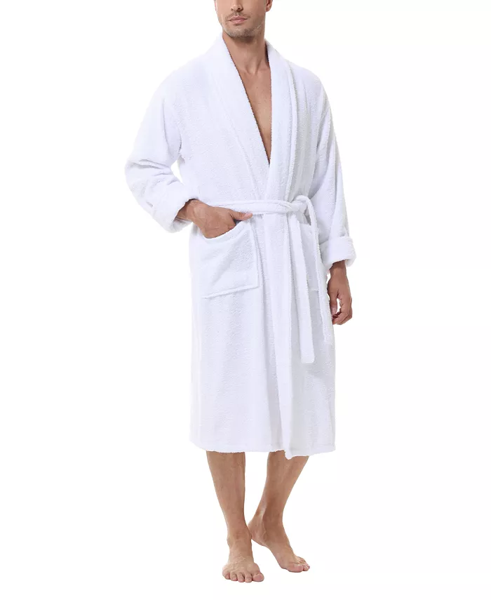 INK+IVY Men's All Cotton Terry Robe