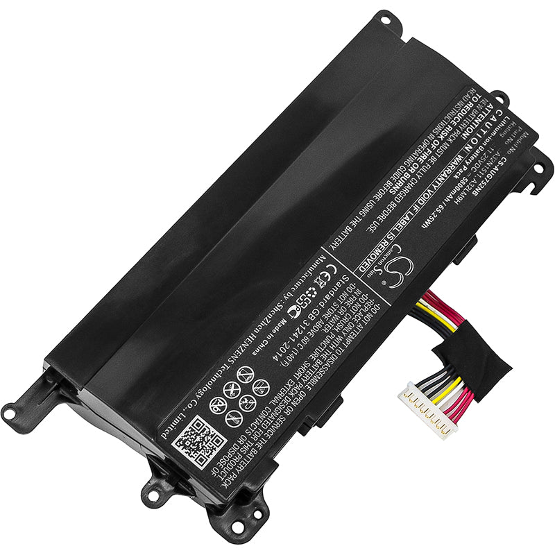 Asus G752V G752VL G752VL1A G752VL2A G752VLBHI7N Replacement Battery BatteryClerkcom Laptop and Notebook