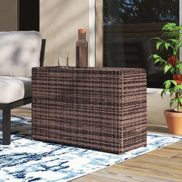 Living Source International Fully Assembled Outdoor Side Table