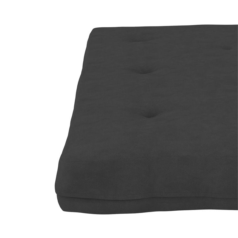 DHP Eve 8 Inch Full High Density Polyester Fill Futon Mattress in Gray