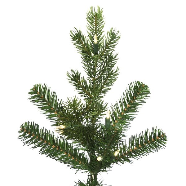 Vickerman 6.5' x 34 Eagle Fraser Fir Slim Artificial Christmas Tree，Warm White Duralit LED Lights