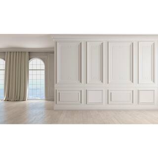 Ekena Millwork 58 in. x 20 in. x 20 in. Harrison Raised Panel White PVC Decorative Wall Panel WALP20X20X062HAR