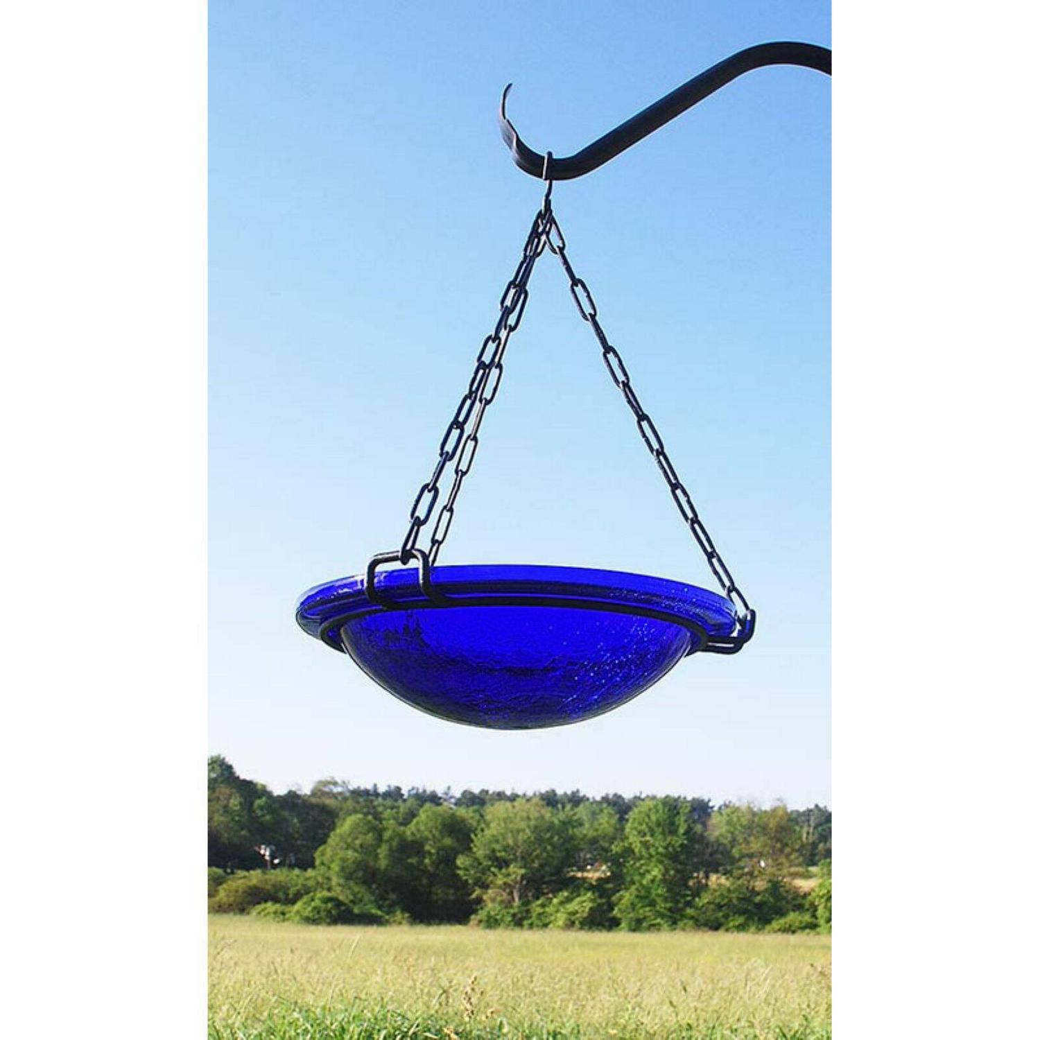 Achla Designs Crackled Glass Hanging Bird Bath