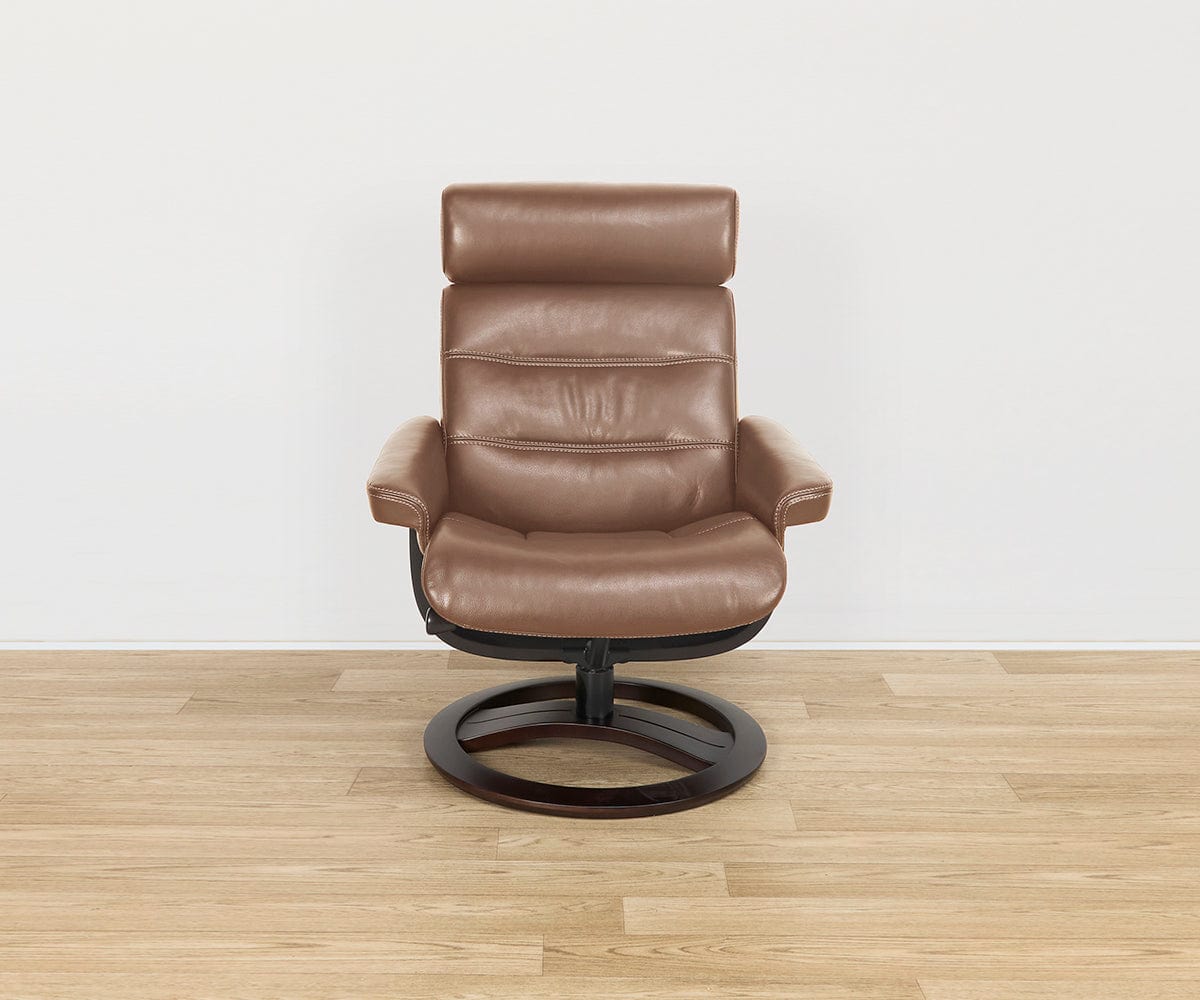 Oswin Leather Recliner & Ottoman