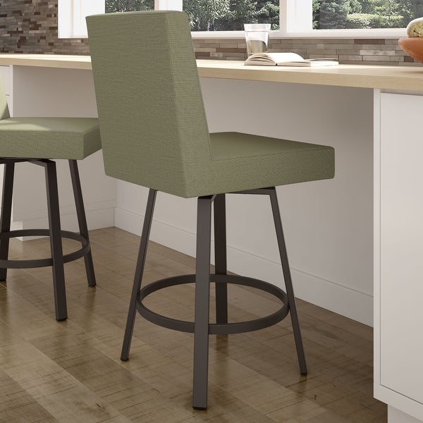 Amisco Hartman Swivel Counter and Bar Stool