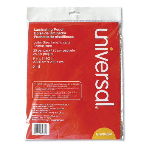 Universal Laminating Pouches， 3 mil， 9