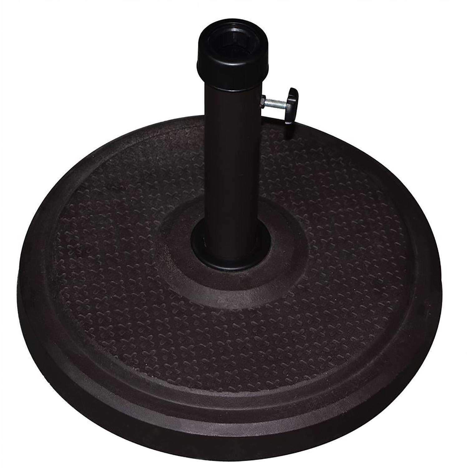 Bond Black Round Envirostone Umbrella Base