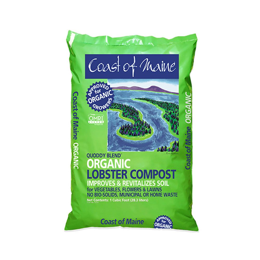 Coast of Maine Quoddy Blend Lobster Compost Soil, 60 Pound Bag (2 Pack)