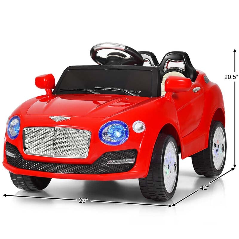 6V Kids Ride on Car, Battery Powered RC SUV Riding Toy Vehicle with Fantastic Headlights & Wheel lights