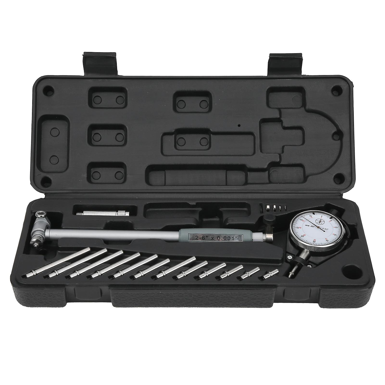 Dial Bore Gauge Hole Indicator Measuring Engine Cylinder Tool Kits 26in X 0.001in