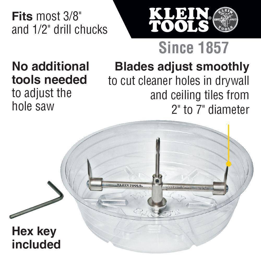 Klein Tools Adjustable Hole Saw 53731