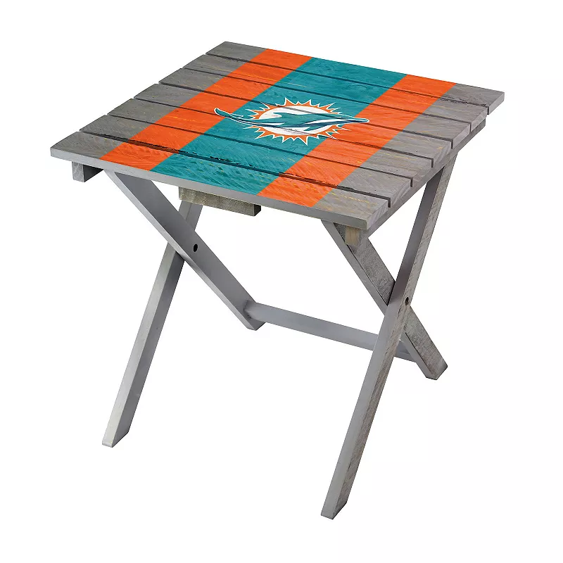 Miami Dolphins Folding Adirondack Table