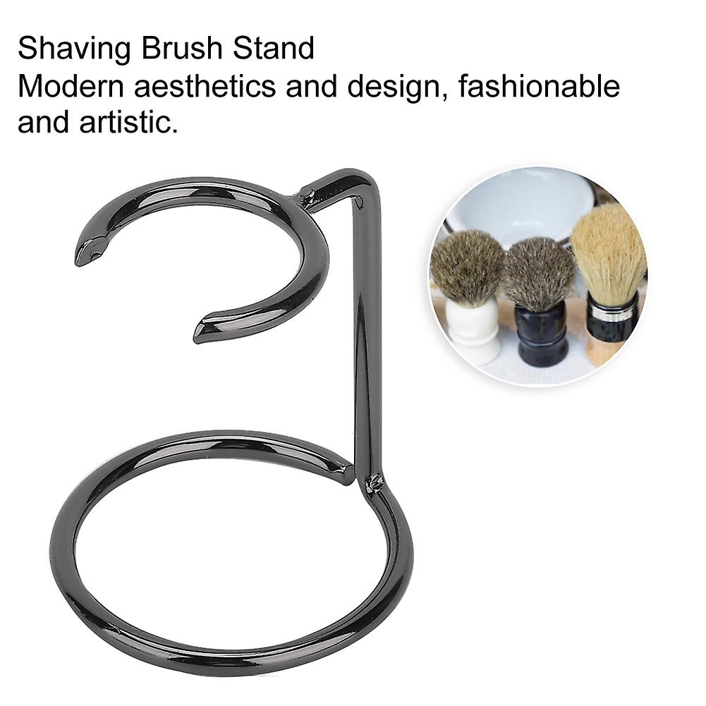 Men Shaving Brush Stand Razor Holder Stainless Steel For Salon Home Travel Use