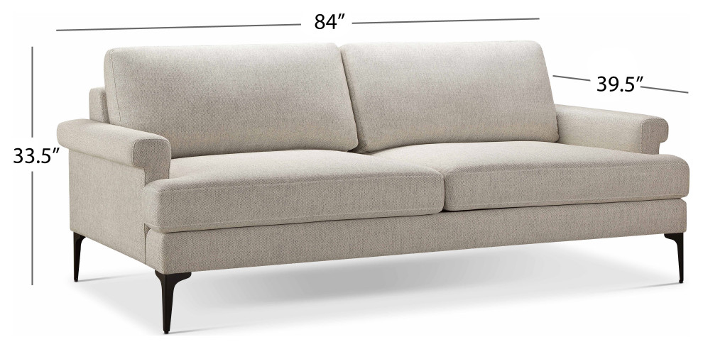 Fredrick Fabric Sofa   Midcentury   Sofas   by Abbyson Living  Houzz