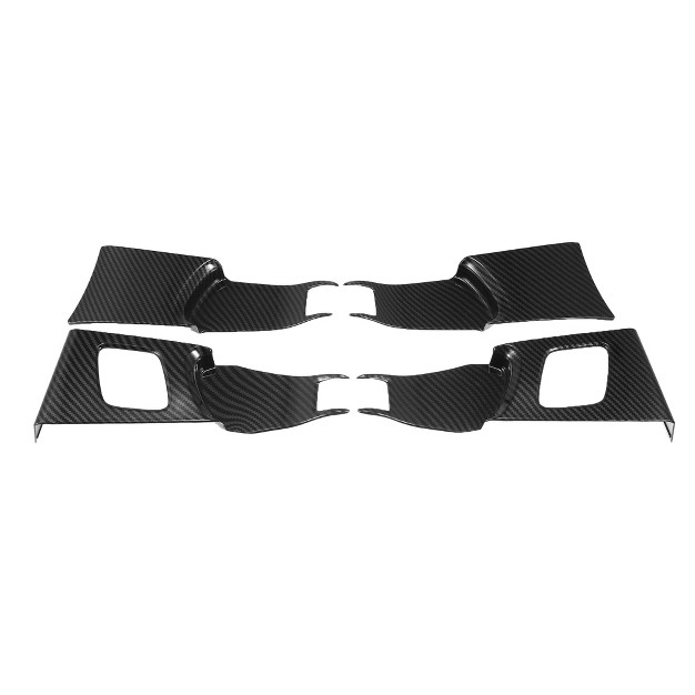 Unique Bargains Door Handle Bowl Frame Trim Covers For Honda Civic 11th 2022 Black Carbon Fiber 4pcs