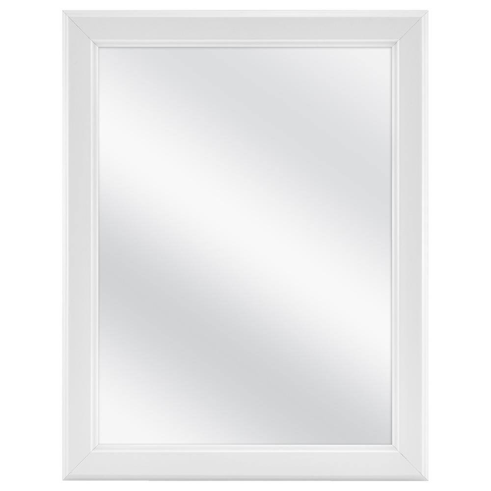 Glacier Bay 15-18 in. W x 19-14 in. H Framed Recessed or Surface-Mount Bathroom Medicine Cabinet in White 45389