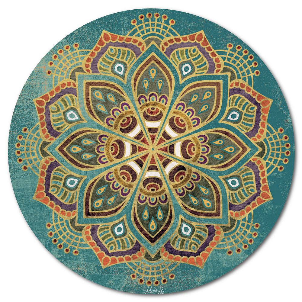 Courtside Market Boho Medallion I Circular Board Wall Art