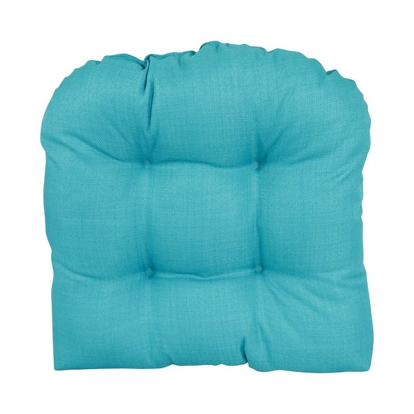 19-inch Rounded Back Tufted Indoor/Outdoor Chair Cushion