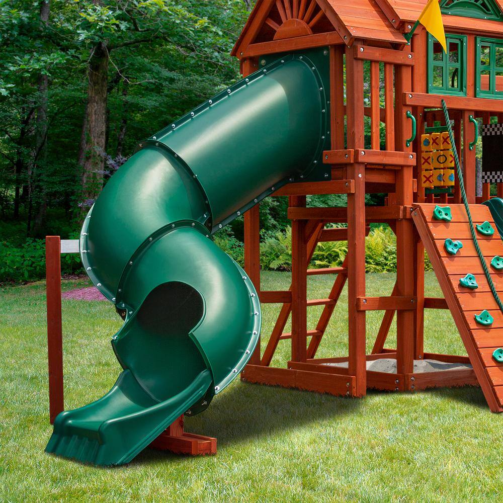 Swing-N-Slide Playsets Green Tunnel Twister Slide NE 4709-T